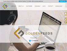 Tablet Screenshot of goldenfeeds.com